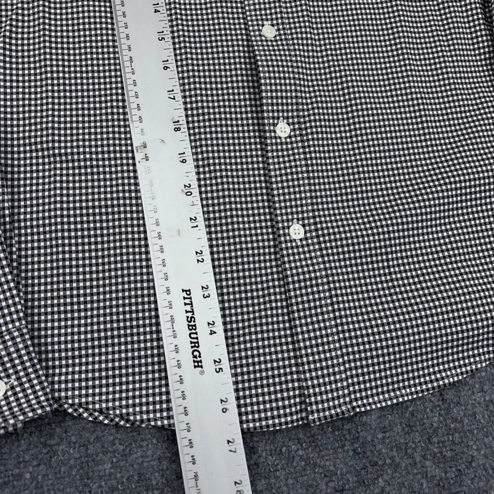 NEW Rhone‎ Commuter Shirt Slim Fit Men's Small Orso Brown Check Gingham Stretch